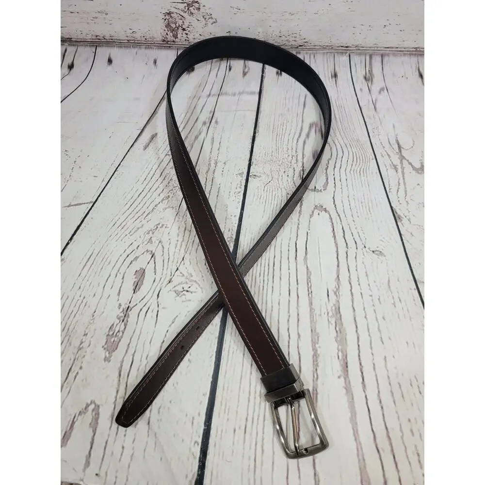 Bonded Leather‎ Belt Brown Western Work or Casual Dress Men's Size 44